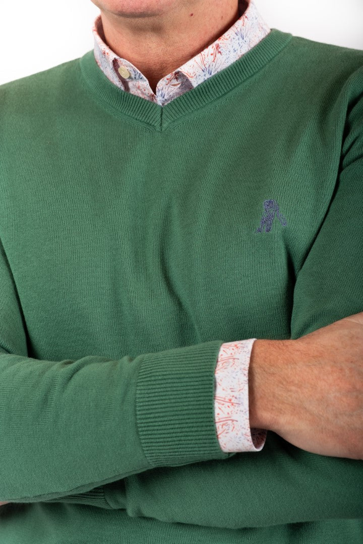 TIVOLI sweater Vneck Mineral green
