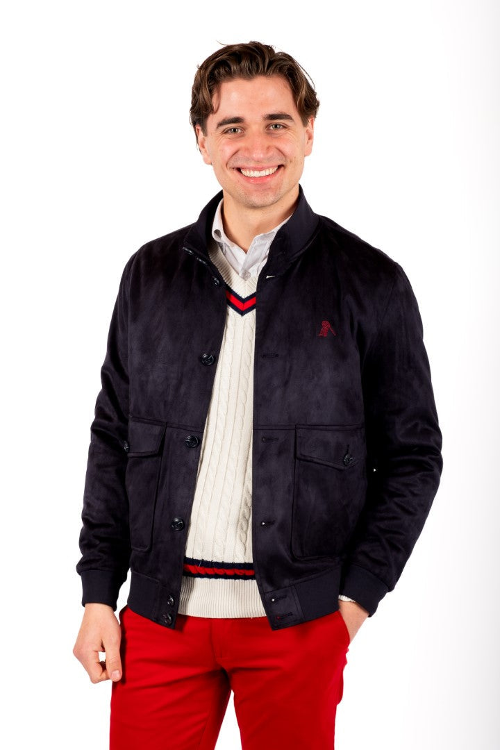 CHARLTON Buckskin jas marineblauw