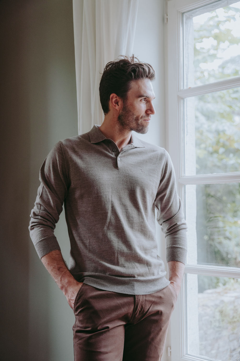 Trui met polokraag van merinowol - Ischia