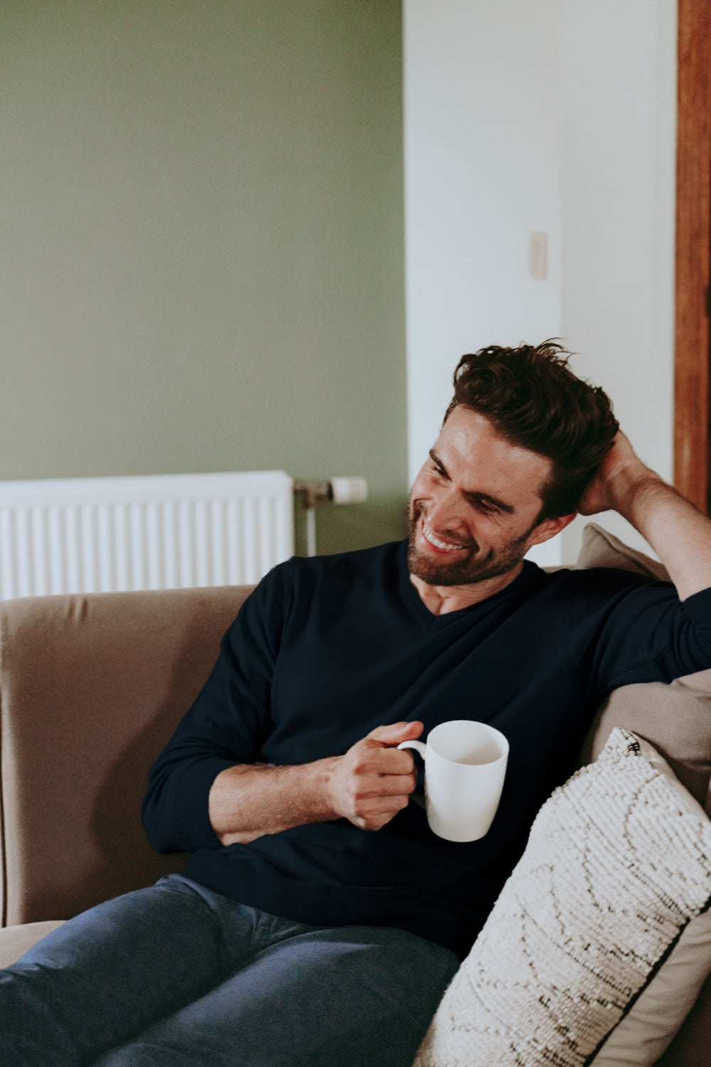 Merino trui met V-hals - Vittoria