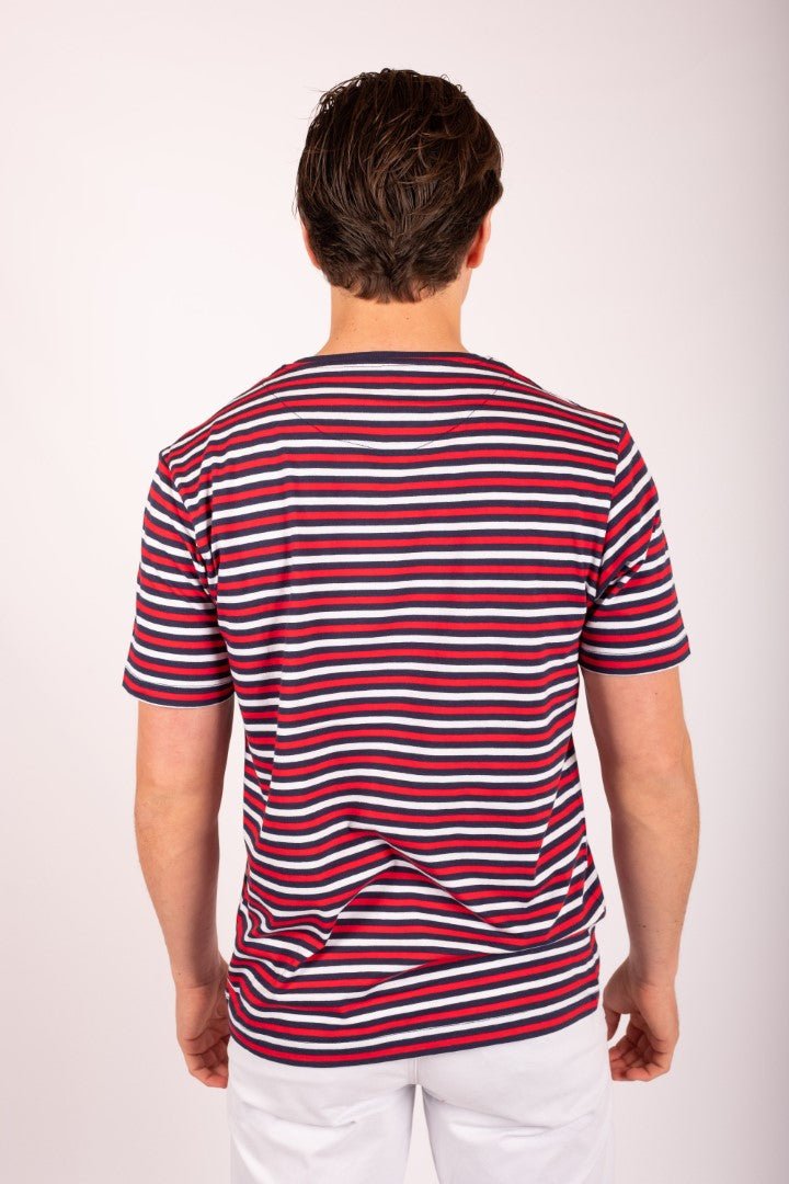 T-Shirt MARINER Red, blue with white stripes - Cricketco.be