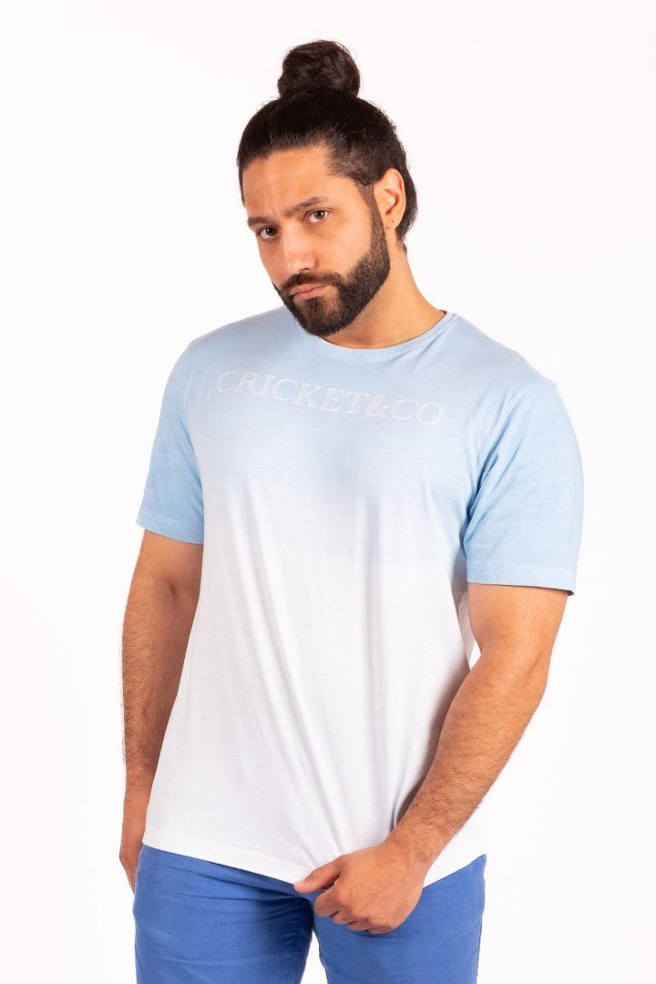 T-Shirt TIE-DYE Dusty blue - Cricketco.be