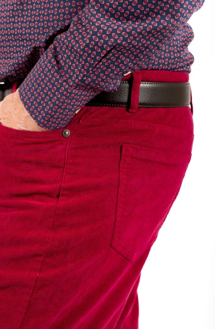 VELVET 5 POCKETS trouser Red - Cricketco.be