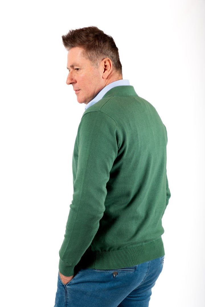 Dorian Sweater P-hals Mineral Green