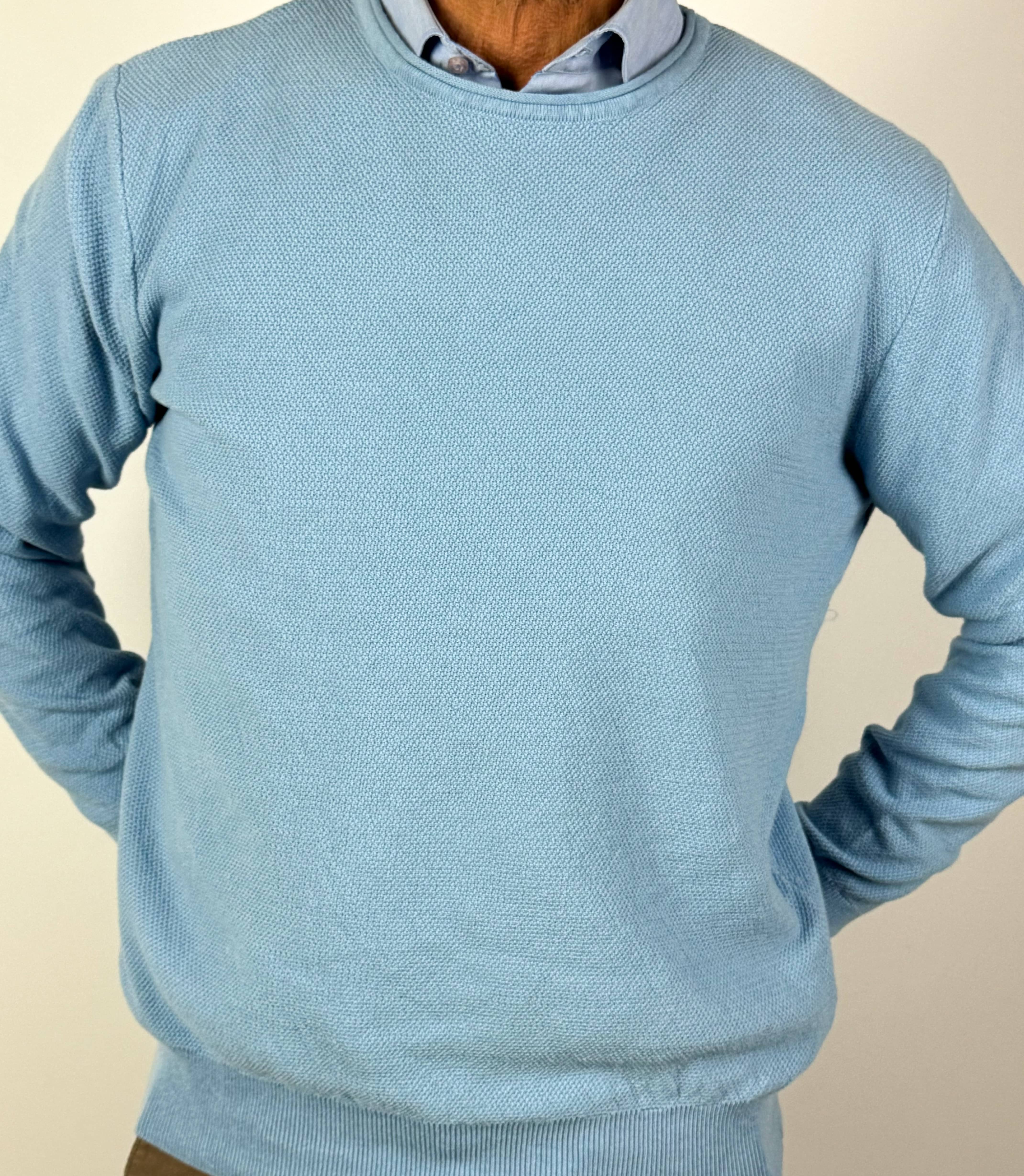 LORGA sweater Rond-neck Blue Sky
