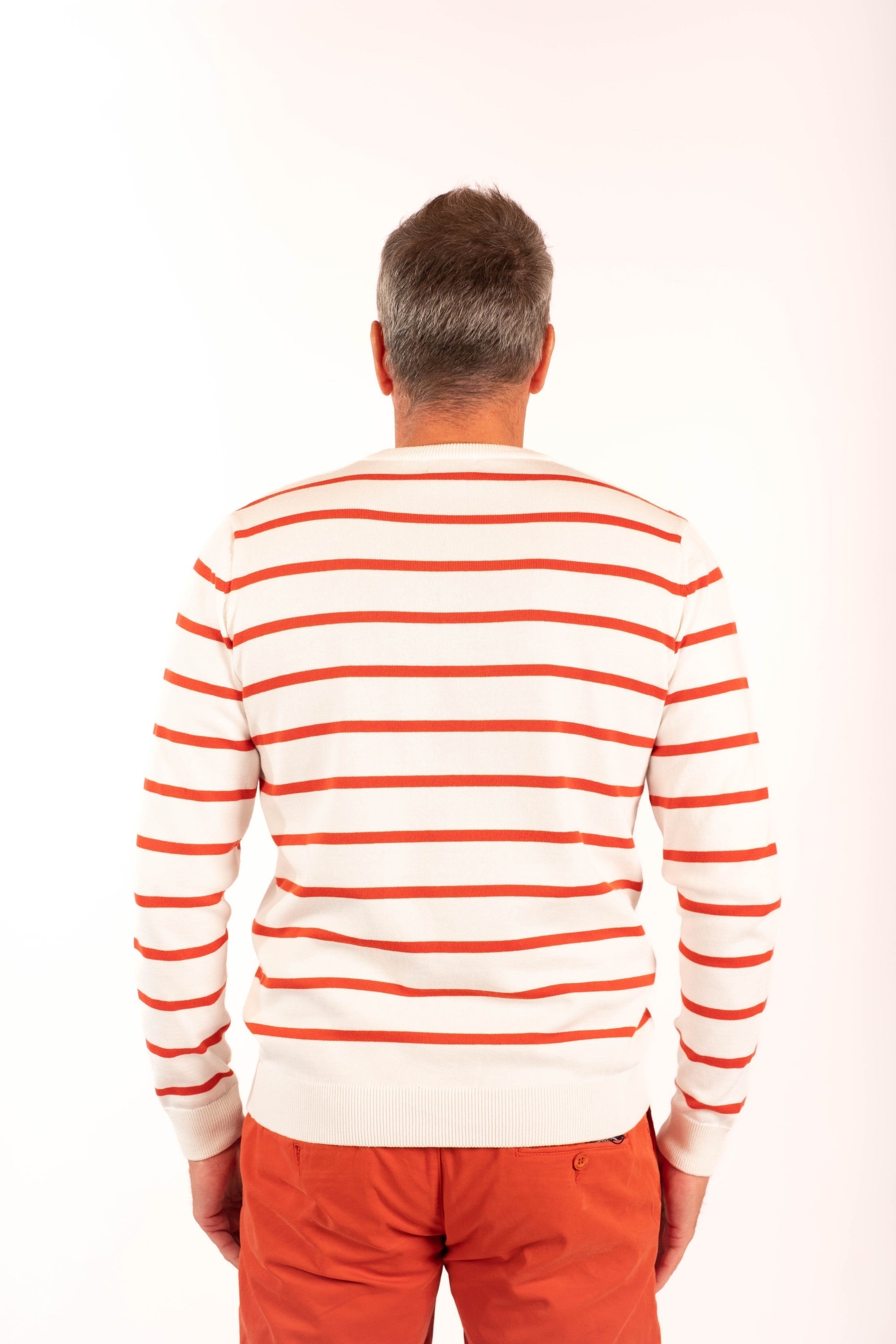 Sweater MARINER HL white/red stripe - Cricketco.be