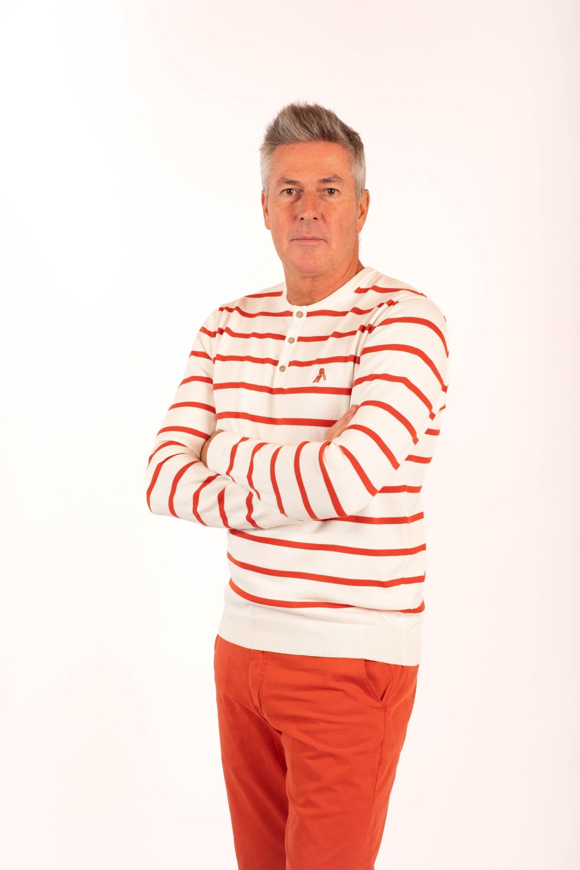 Sweater MARINER HL white/red stripe - Cricketco.be