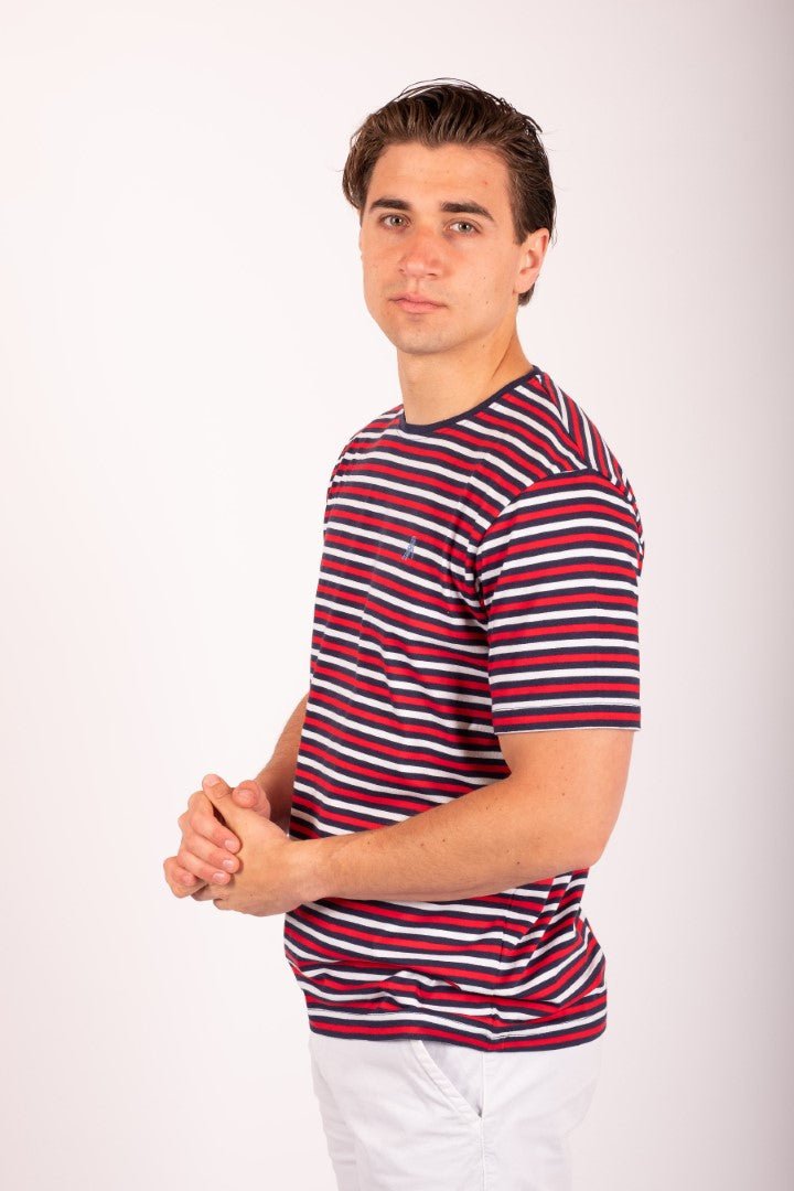 T-Shirt MARINER Red, blue with white stripes - Cricketco.be