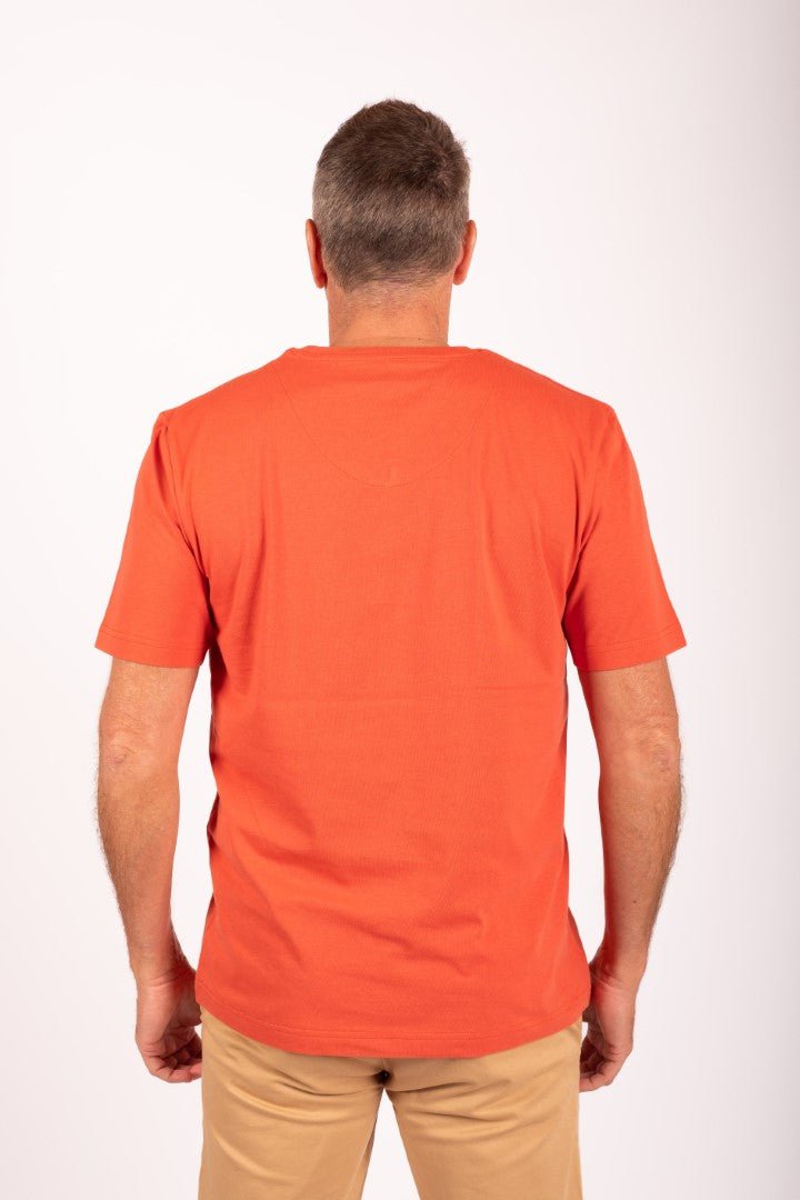 T-Shirt VIVA V-neck Tangerine Orange - Cricketco.be