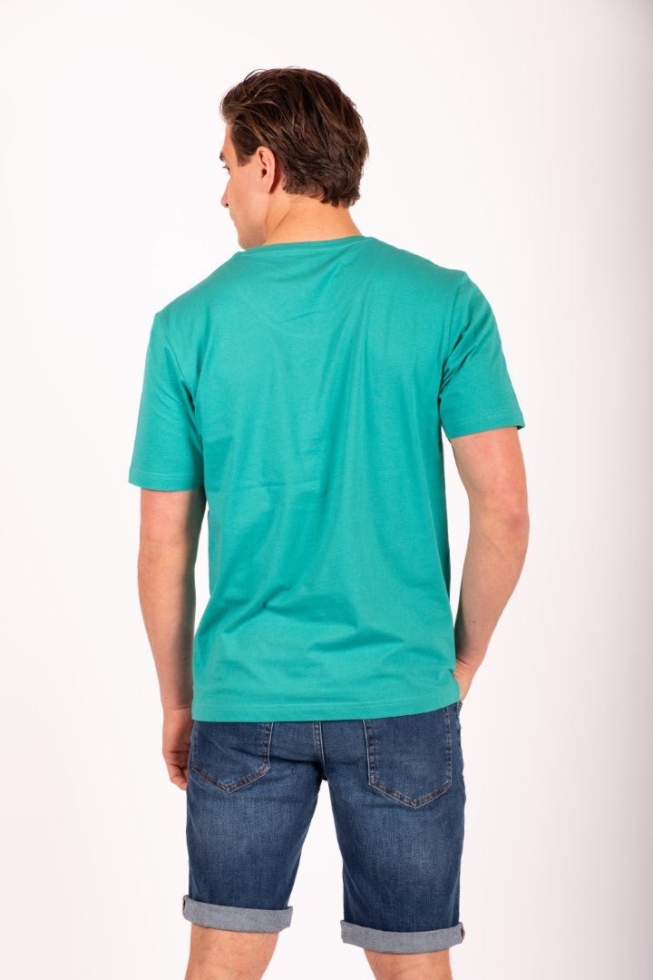 T-Shirt VIVA V-neck Turquoise - Cricketco.be