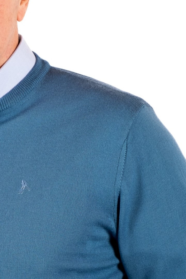 TROPEA HENLEY sweater Petrol (100% Merinos) - Cricketco.be