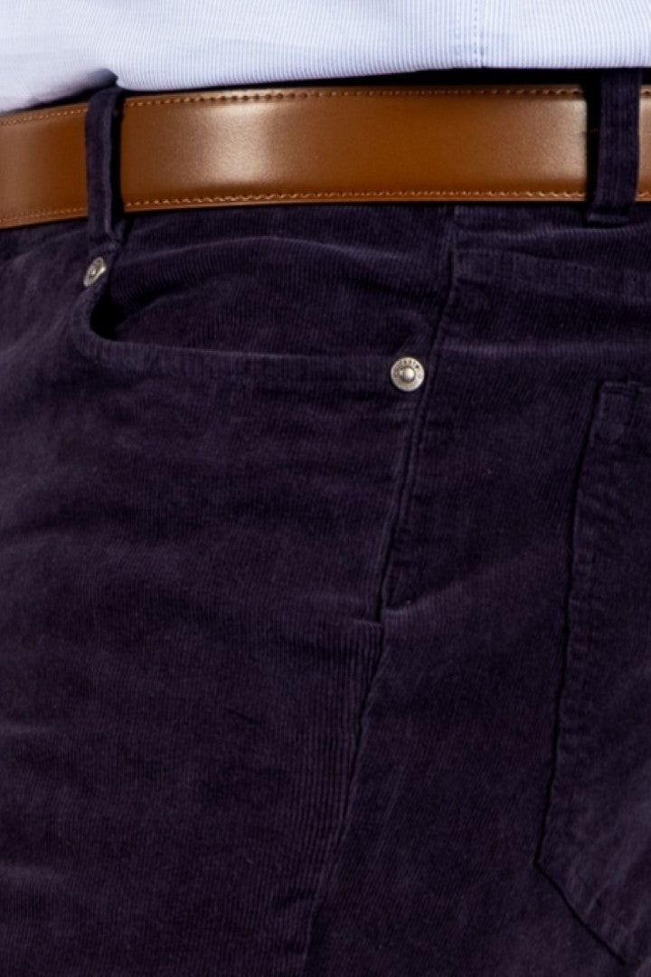 VELVET 5 POCKETS trouser Navy Blue - Cricketco.be